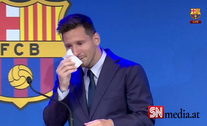 Barcelona'ya göz yaşları içinde veda eden Messi: PSG ile görüşüyorum