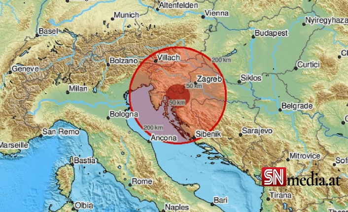 Hırvatistan’da Olan Deprem, Avusturya’da Hissedildi