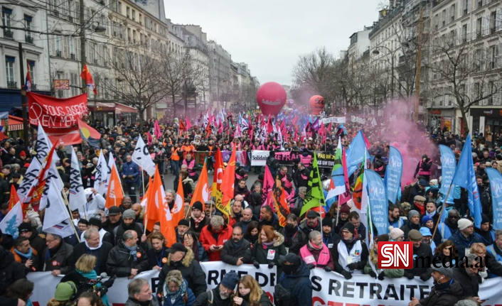 Fransa'da emeklilik reformuna karşı genel grev ve protestolar başladı