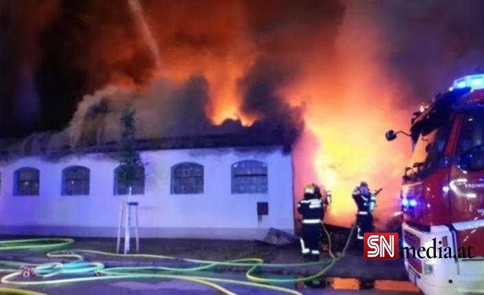 Aşağı Avusturya'daki Bösendorfer piyano fabrikasında büyük yangın